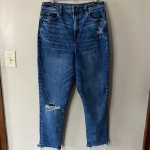 AE highest waist mom jeans